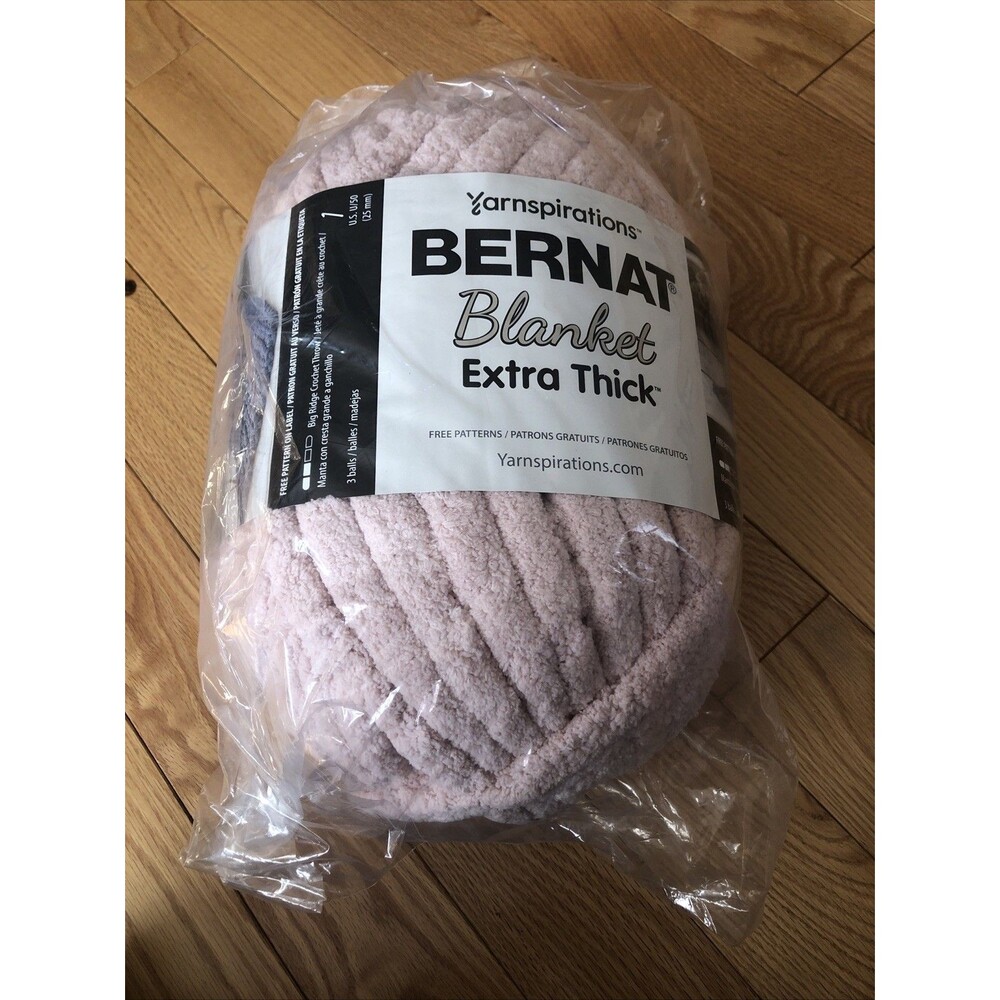 Yarnspirations BERNAT Blanket Extra Thick | Pink Dust 21.2 Oz | 72 yd | NEW